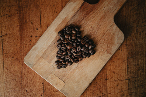Coffee Beans in Heart Shape