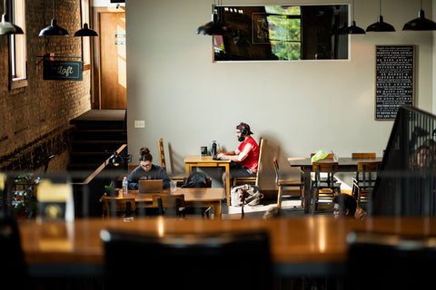 View of Loft Area at Main Street Roasters