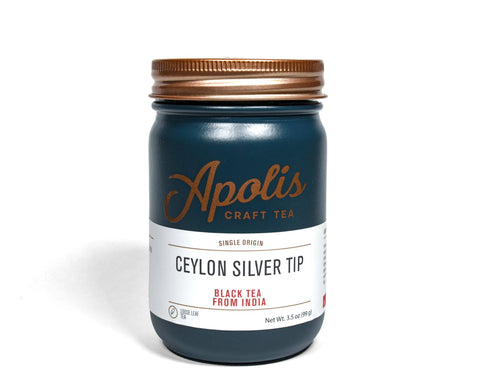 Ceylon Silver Tip EXS Loose Tea Front | Apolis Tea - Main Street Roasters