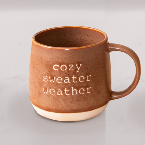 Cozy Stoneware Sweater Weather Mug - Main Street Roasters®