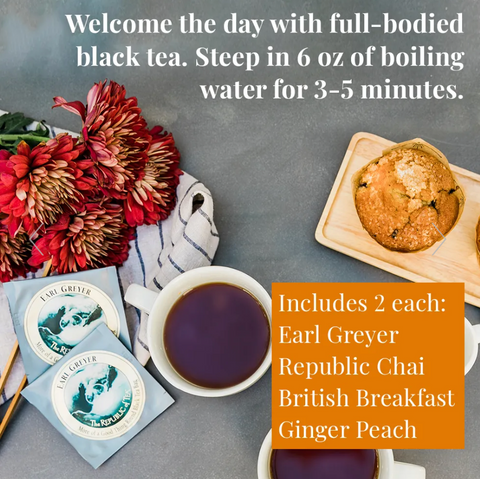 Day of Tea Assortment Flavors | Republic of Tea - Main Street Roasters