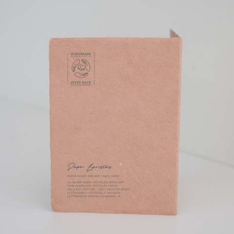 Go Into the World & Do Good | Graduation Greeting Card Back- Paper Baristas