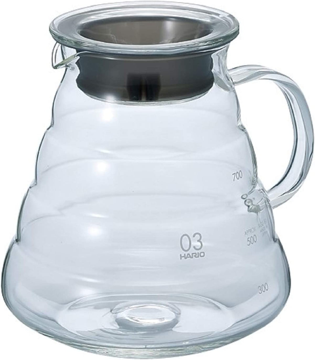 Hario V60 Glass Range Coffee Server Clear | Size 03 - Main Street Roasters