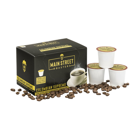 Colombian Supremo K-Cup Compatible Coffee Main Street Roasters
