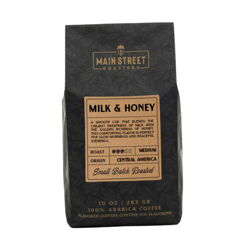 Milk and Honey Flavored Coffee - Main Street Roasters®