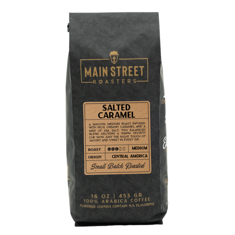 Salted Caramel Flavored Coffee WHS - Main Street Roasters®