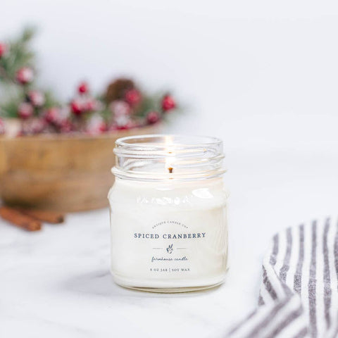 Spiced Cranberry Candle by Antique Candle Co - 8oz