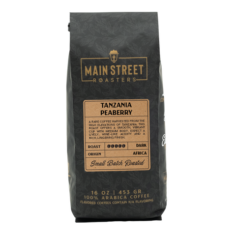 Tanzanian Peaberry Coffee WHS - Main Street Roasters®