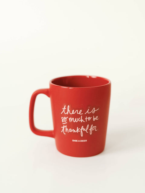 Thankful Mug | Doe A Deer - Back - Main Street Roasters
