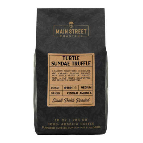 Turtle Sundae Truffle Flavored Coffee WHS - Main Street Roasters®