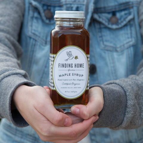 Finding Home Farms - 100% Pure Organic Maple Syrup - 8 oz Farmhouse Bottle - Main Street Roasters®