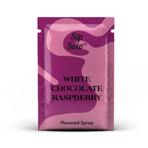 Sip Solo White Chocolate Raspberry Single-Serve Flavored Syrup