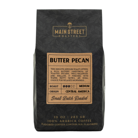 Butter Pecan Crunch Flavored Coffee WHS - Main Street Roasters®