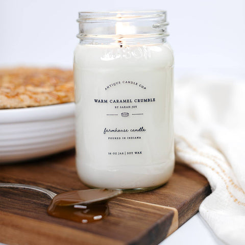Antique Candle Co.® - Warm Caramel Crumble 16 oz candle - Main Street Roasters®
