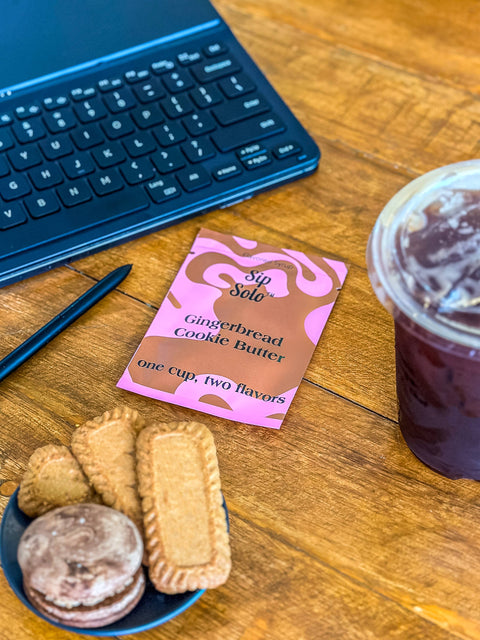 Sip Solo Gingerbread Cookie Butter Single-Serve Flavored Syrup