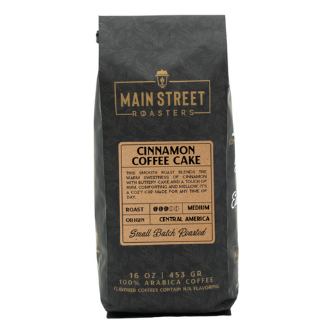 Cinnamon Coffee Cake Flavored Coffee WHS - Main Street Roasters®