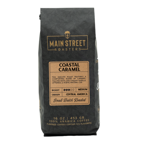 Coastal Caramel Flavored Coffee WHS - Main Street Roasters®