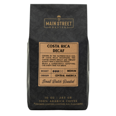 Costa Rican Tarrazu Swiss Water Decaf Coffee WHS - Main Street Roasters®