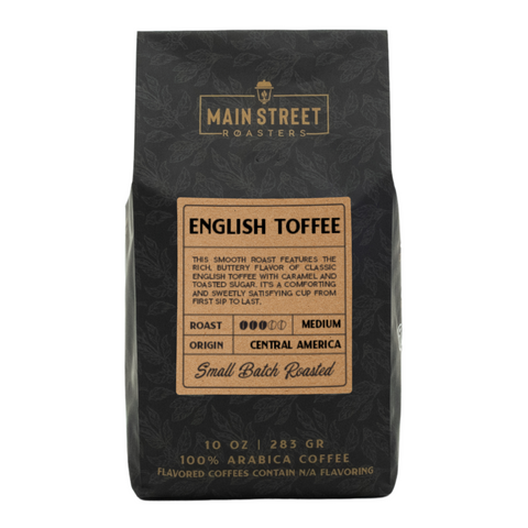 English Toffee Flavored Coffee WHS - Main Street Roasters®