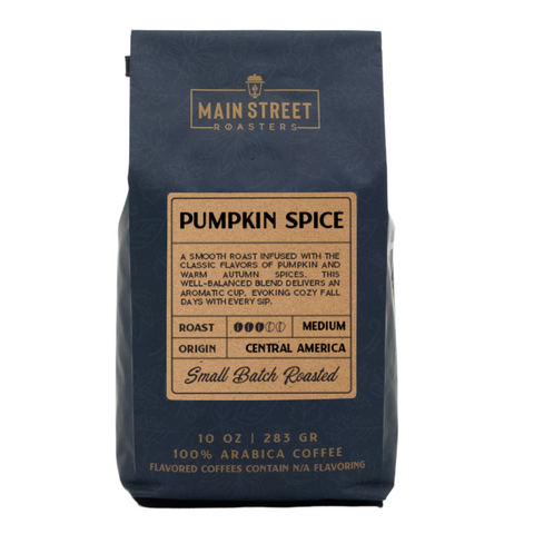 Pumpkin Spice Flavored Coffee WHS - Main Street Roasters®
