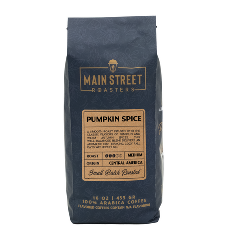 Pumpkin Spice Flavored Coffee WHS - Main Street Roasters®