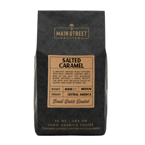 Salted Caramel Flavored Coffee WHS - Main Street Roasters®