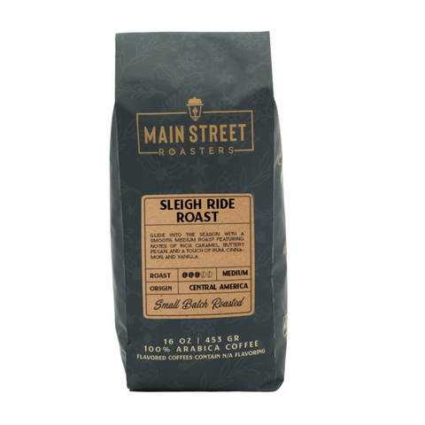 Sleigh Ride Roast Coffee Christmas Flavors Coffee Bag Main Street Roasters