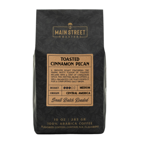 Toasted Cinnamon Pecan Flavored Coffee WHS - Main Street Roasters®