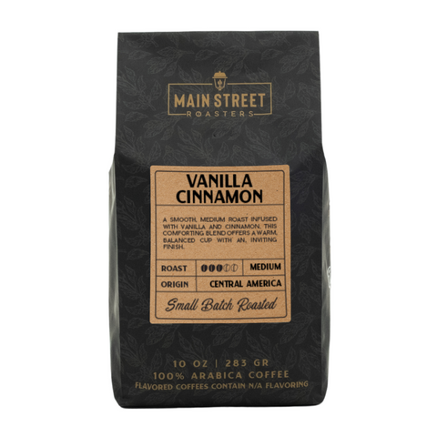 Vanilla Cinnamon Flavored Coffee WHS - Main Street Roasters®