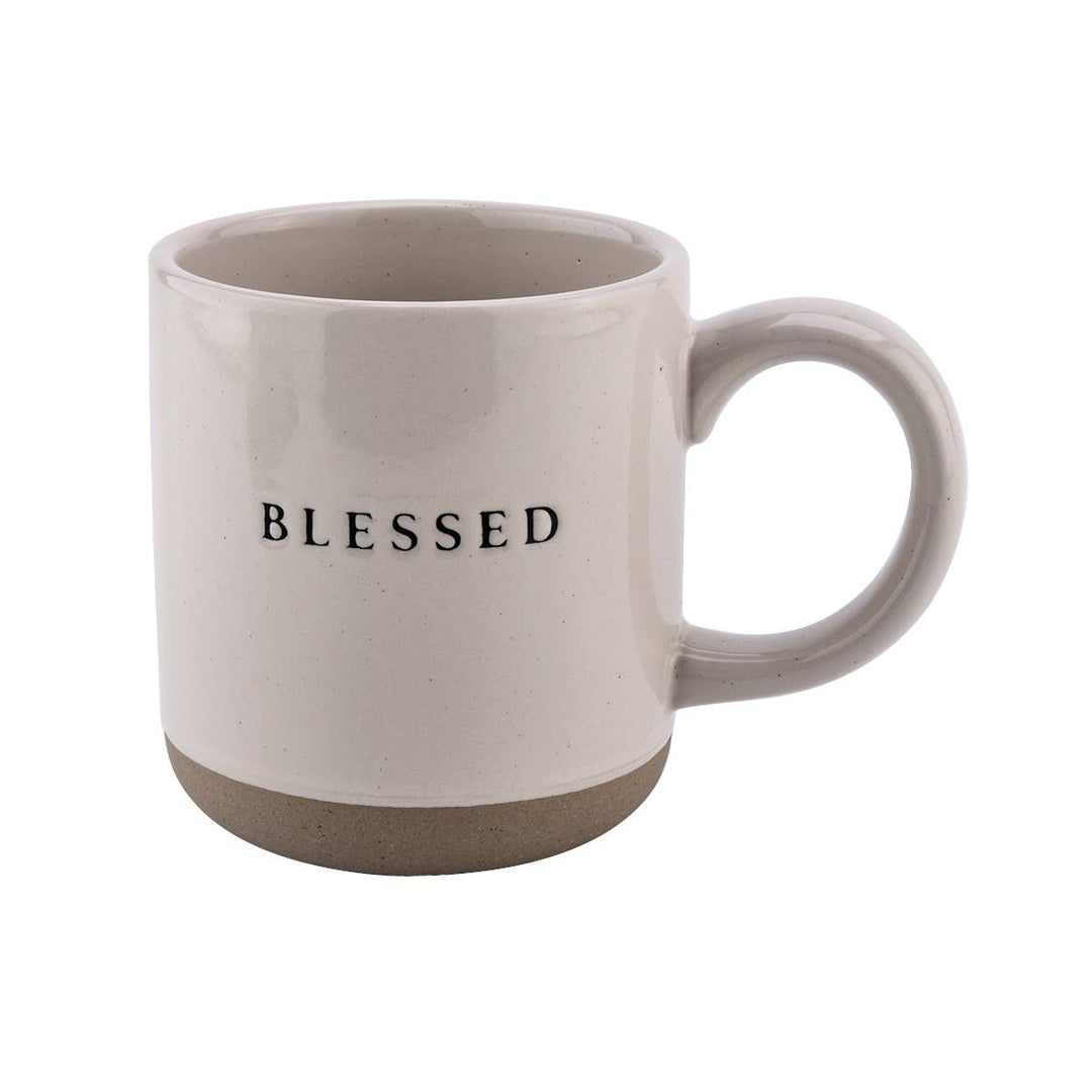 Sweet Water Decor - Blessed Stoneware Coffee Mug Mugs Sweet Water Decor