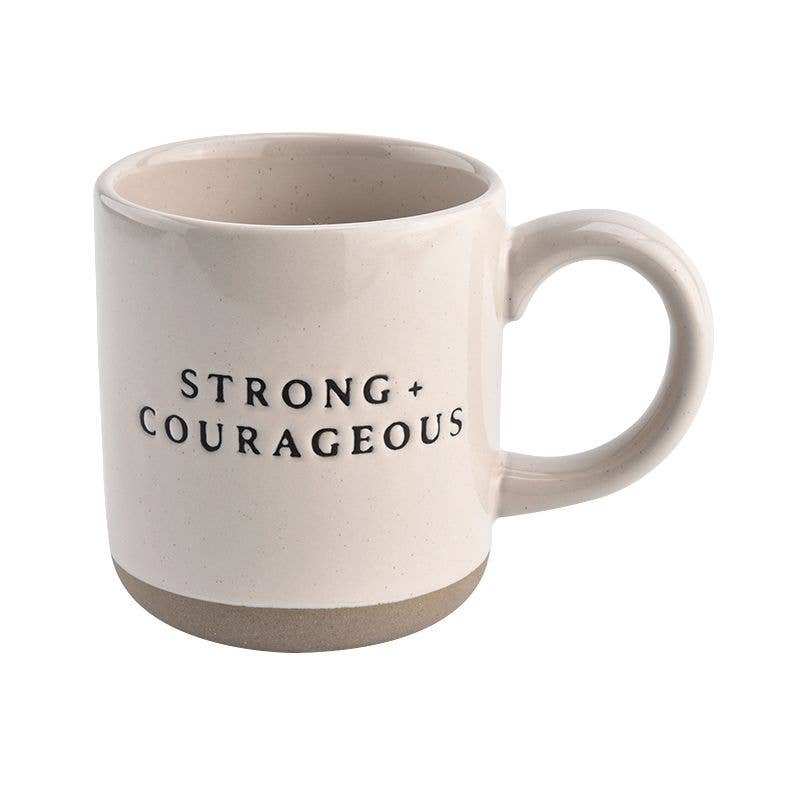 Strong + Courageous Coffee Mug Sweet Water Decor 