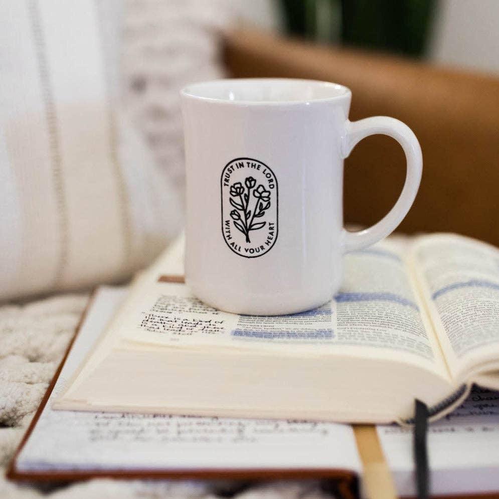 The Daily Grace Co - Trust in the Lord Oval Mug - Main Street Roasters