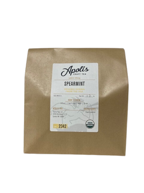 Spearmint - Bulk Loose Tea - 1 lb | Apolis Tea - Main Street Roasters