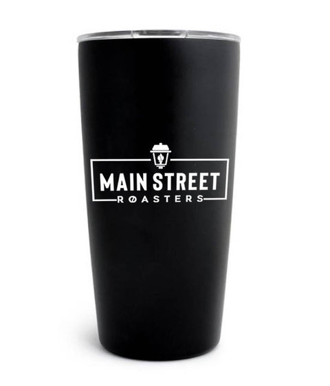 MSR Vacuum Insulated Tumbler | Black 20 oz Stainless Steel - Main Street Roasters