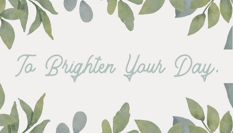 Main Street Roasters Gift Card - To Brighten Your Day Green Leaves - Main Street Roasters