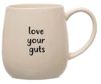 Quoted Stoneware Collection Mug - Love Your Guts - Main Street Roasters