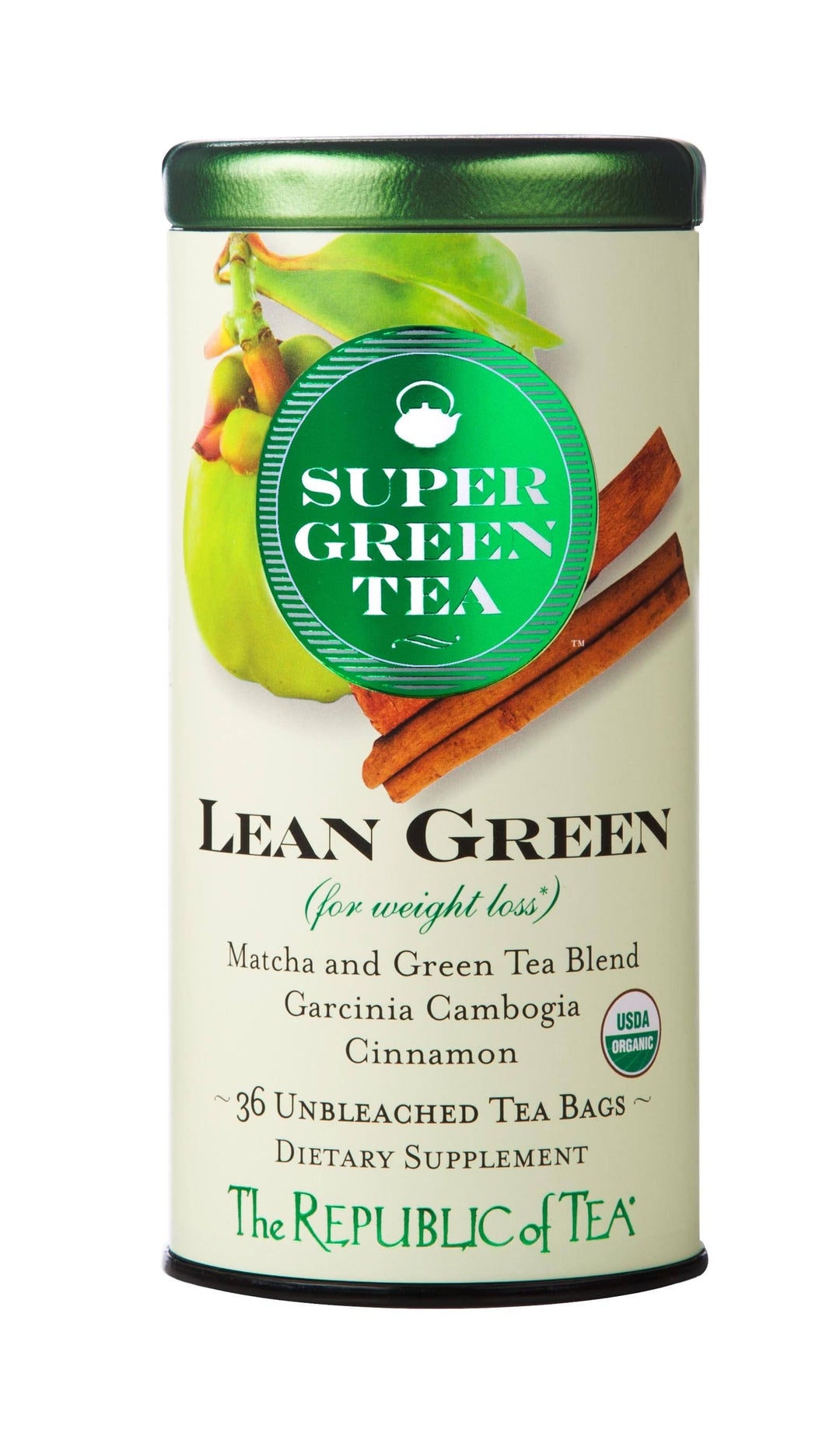 Organic Lean Green SuperGreen Tea | Republic of Tea - Main Street Roasters