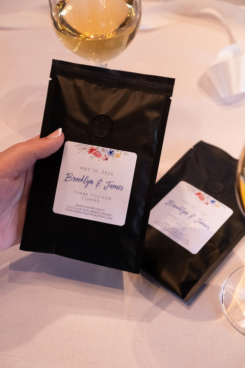 Love Is Brewing: Personalized Wedding Coffee Favors from Main Street Roasters