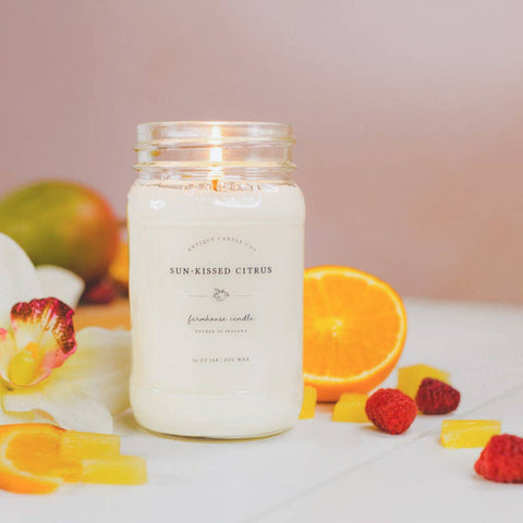 Antique Candle Co.® - Sun-Kissed Citrus 16 oz candle - Main Street Roasters®