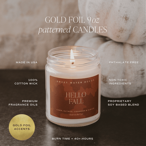 9 oz candle features