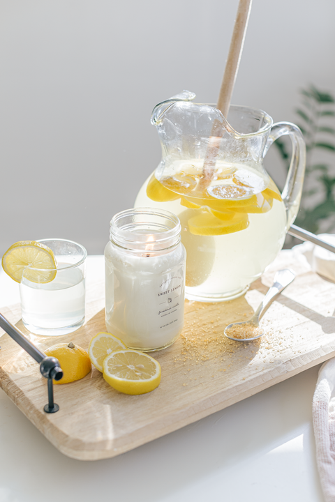 Antique Candle Co.® - Sweet Lemon - Soy Wax Mason Jar Candle - Main Street Roasters®
