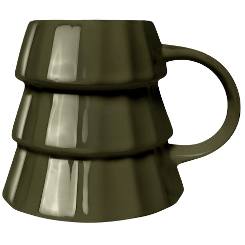 Green Christmas tree mug