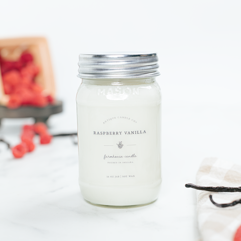 Antique Candle Co.® - Raspberry Vanilla 16 oz candle - Main Street Roasters®