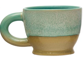 10 oz Stoneware Mug - Green