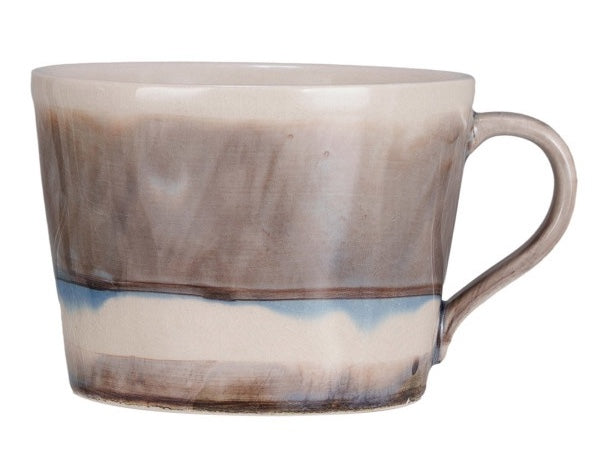 12 oz Stripped Stoneware Mugs - Faded Purple - Main Street Roasters