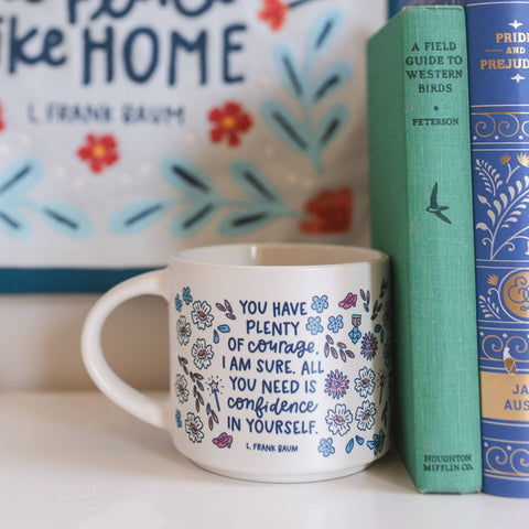 Pippi Post - Plenty of Courage Wizard of Oz Ceramic Mug - Main Street Roasters®