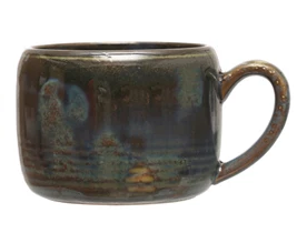 Earthy Stoneware Mug - Dark Brown