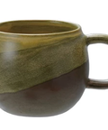 16 oz Stoneware Mug - Three Shades of Green
