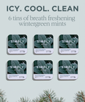 Simply Gum - Simply Mints - Wintergreen | Pack of Six - Main Street Roasters®