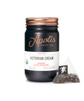Apolis Victorian Cream tea jar with a tea bag on a white background